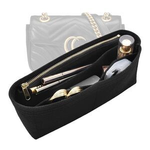 9275 Felt Insert Purse Organizer with Zipper, GG Marmont Matelasse Shoulder